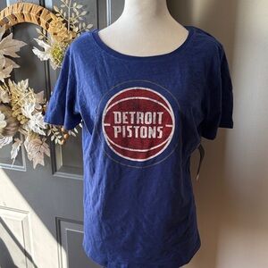 NBA Detroit Pistons Navy Women's Tee